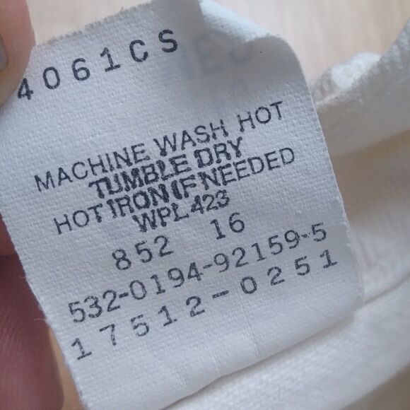 Vintage Levi's 512 Slim Fit Tapered White Denim Jeans - Picture 6 of 8